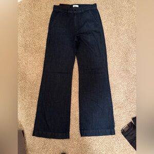 ASKK NY Dark Indigo Wide Leg Jeans